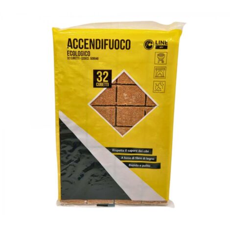 C ACCENDIFUOCO ECOLOGICO 32 CUBETTI 140 G - 34 confezioni