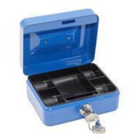 C CASSETTA PORTAVALORI BLU 5015 15.2X11.8X8CM