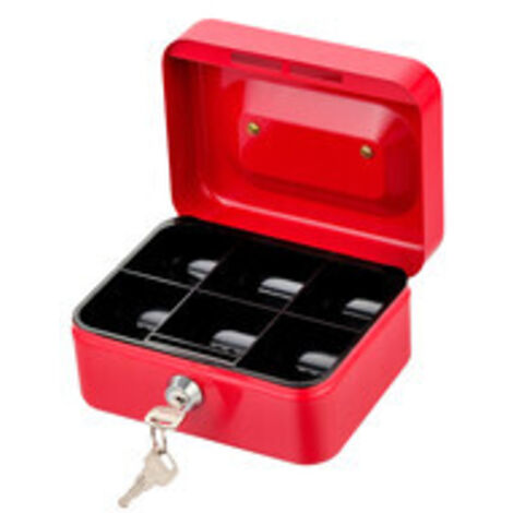 C CASSETTA PORTAVALORI ROSSO 3003 15.2X11.8X8CM- 1,0 pz