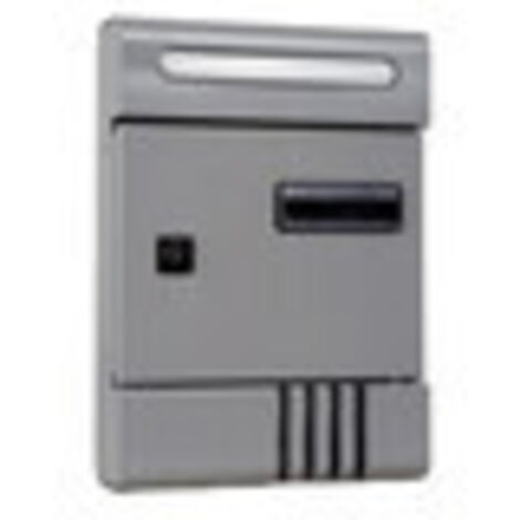 C CASSETTA POSTALE CONDOMI SILV 9006 20.5X6.5X29CM- 1,0 pz