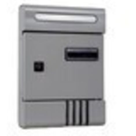 C CASSETTA POSTALE CONDOMI SILV 9006 20.5X6.5X29CM