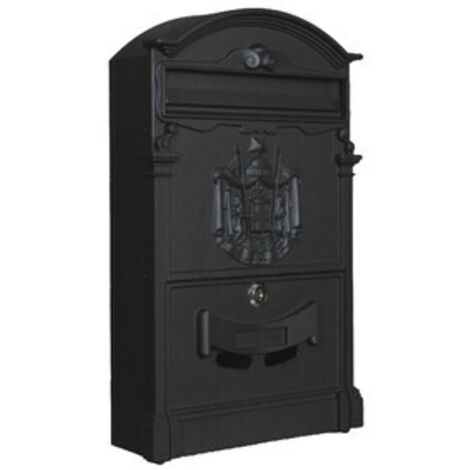 C CASSETTA POSTALE REGIA NERO 9005 25,5X9X41CM- 1,0 pz