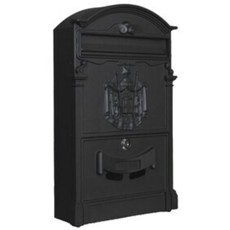 C CASSETTA POSTALE REGIA NERO 9005 25,5X9X41CM