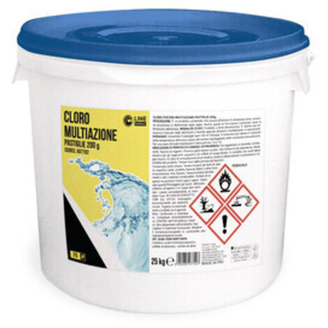 C CLORO PISCINA MULTIAZIONE PASTIGLIE 200 G CF 25KG