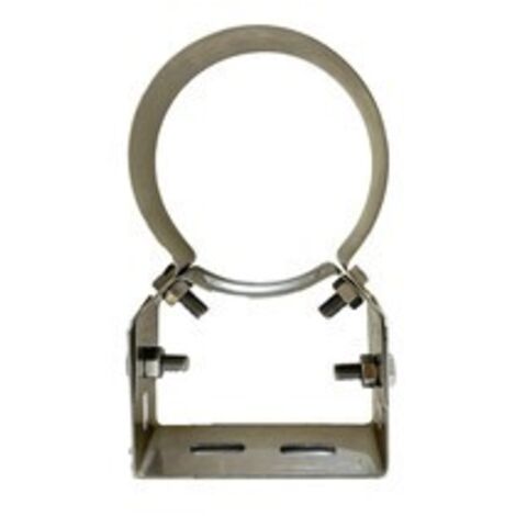 C COLLARE INOX C/STAFFA P/TUBO D 10 CM