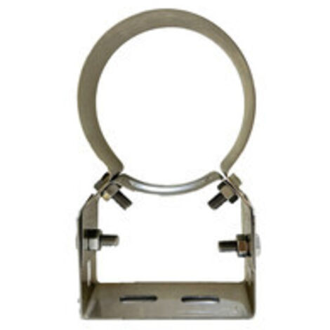 C COLLARE INOX C/STAFFA P/TUBO D 15 CM- 5,0 pz