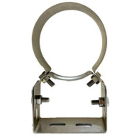 C COLLARE INOX C/STAFFA P/TUBO D 25 CM - 5 Pezzi