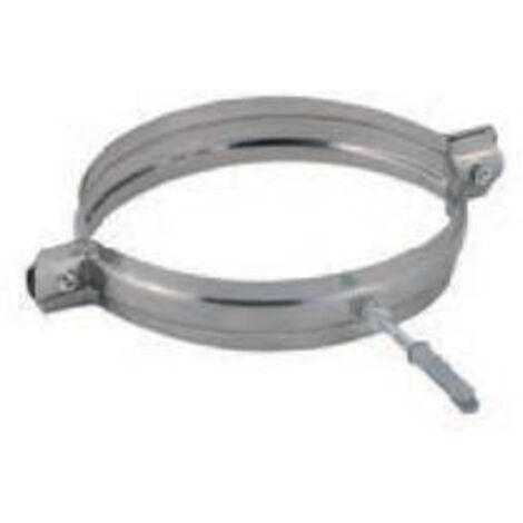 C COLLARE INOX C/TASSELLO P/TUBO D 15 CM - 2 Pezzi