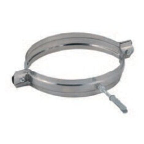 C COLLARE INOX C/TASSELLO P/TUBO D 20 CM