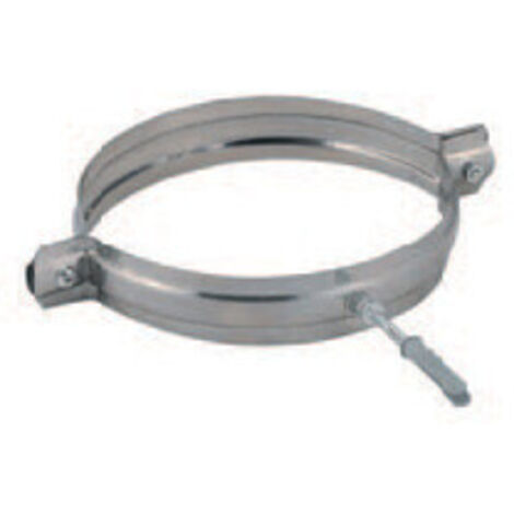 C COLLARE INOX C/TASSELLO P/TUBO D 8 CM 2 PZ