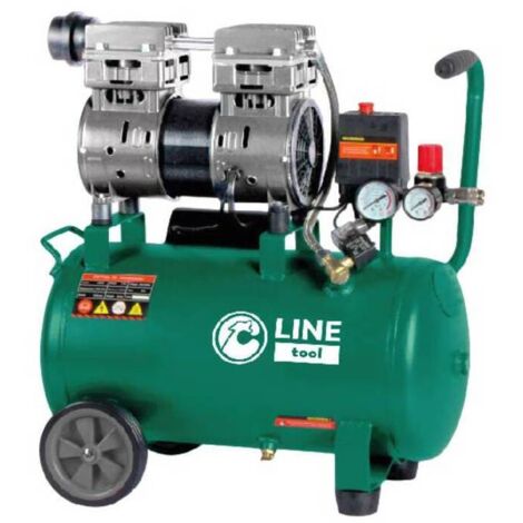 C COMPRESSORE OILLESS 24L 1HP 8 BAR SILENTAIRC-24