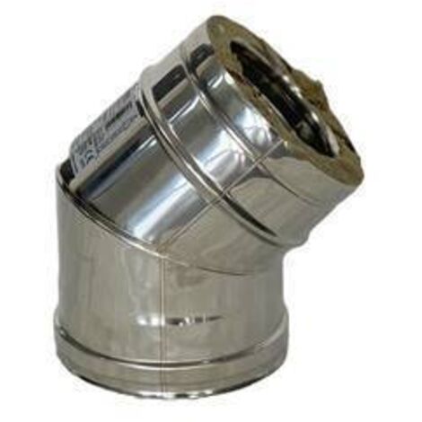 C CURVA INOX 45 D  8 CM