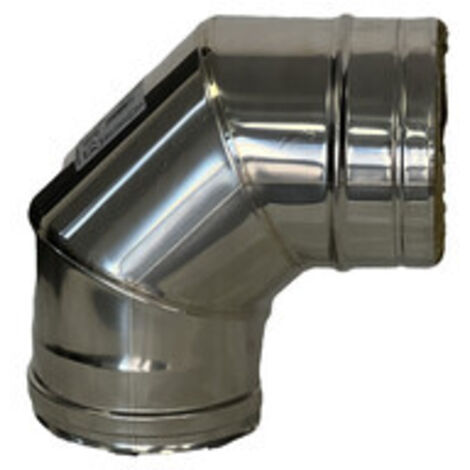 C CURVA INOX 90 D  8 CM- 1,0 pz