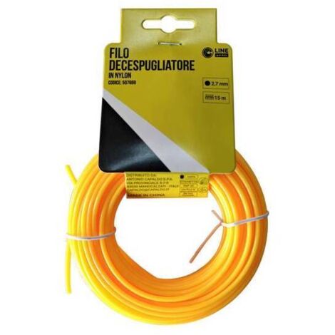 C FILO DECESPUGLIATORE TONDO YELLOW-R 2,7MMX15M
