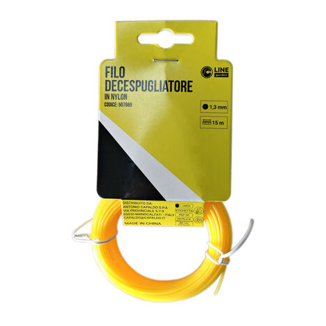 C FILO DECESPUGLIATORE TONDO YELLOW-R MM1.3X15M- 1,0 pz