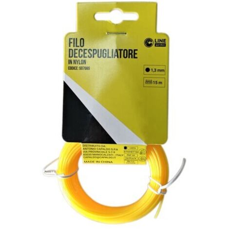 C FILO DECESPUGLIATORE TONDO YELLOW-R MM1.3X15M