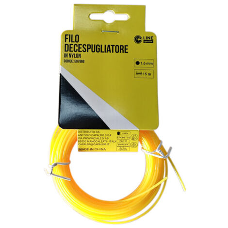 C FILO DECESPUGLIATORE TONDO YELLOW-R MM1.6X15MT- 1,0 pz
