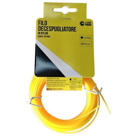 C FILO DECESPUGLIATORE TONDO YELLOW-R MM1.6X15MT