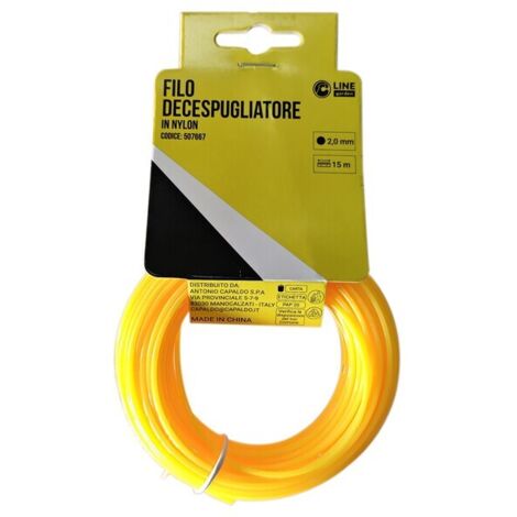 C FILO DECESPUGLIATORE TONDO YELLOW-R MM2.0X15MT