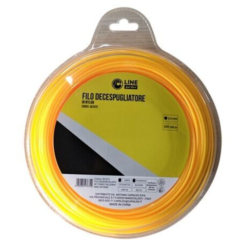 C FILO DECESPUGLIATORE TONDO YELLOW-R MM2.4X100M