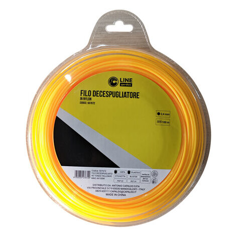 C FILO DECESPUGLIATORE TONDO YELLOW-R MM2.4X100MT- 1,0 pz