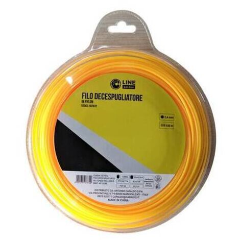 C FILO DECESPUGLIATORE TONDO YELLOW-R MM2.4X100MT