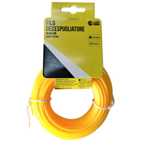 C FILO DECESPUGLIATORE TONDO YELLOW-R MM2.4X15MT- 1,0 pz