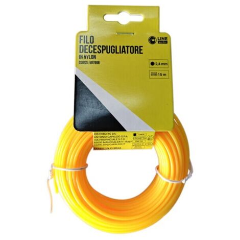 C FILO DECESPUGLIATORE TONDO YELLOW-R MM2.4X15MT