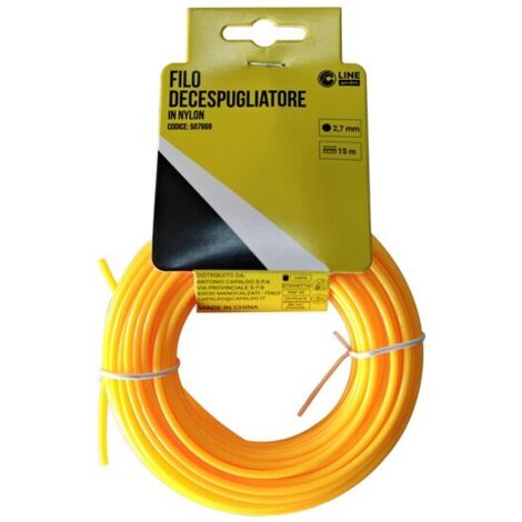 C FILO DECESPUGLIATORE TONDO YELLOW-R MM2.7X15MT