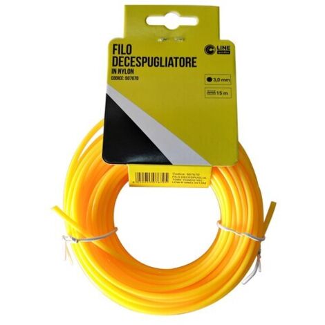 C FILO DECESPUGLIATORE TONDO YELLOW-R MM3.0X15MT