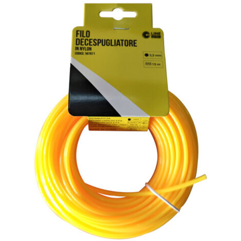 C FILO DECESPUGLIATORE TONDO YELLOW-R MM3.3X15MT- 1,0 pz