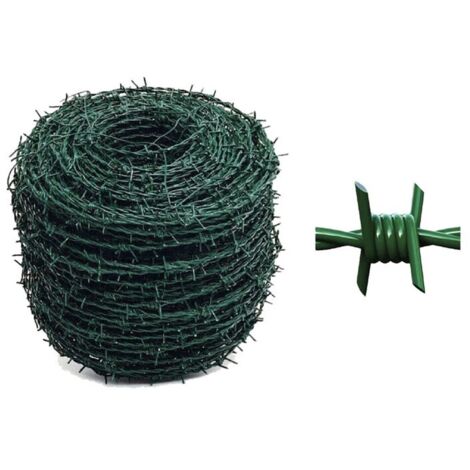 C FILO PLASTIFICATO SPINATO 1.7/2.5MM 100MT VERDE
