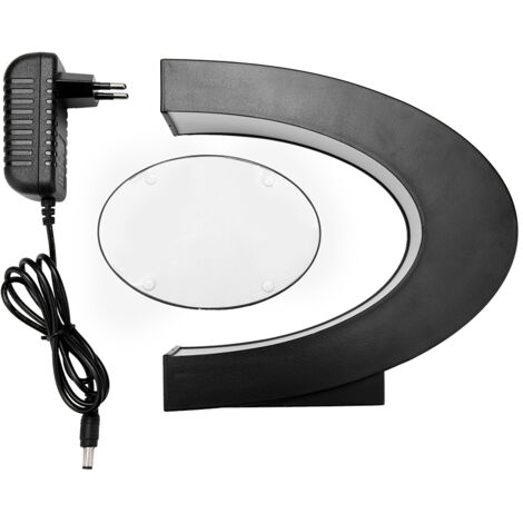 C-förmiger, schwebender Magnet-Fotorahmen – Dekoration für Zuhause und Büro, originelles Geschenk (EU-Stecker)