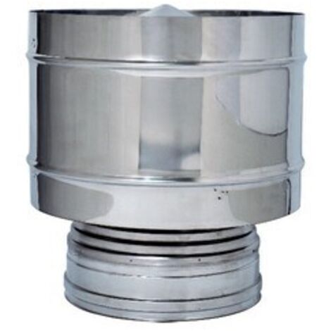 C FUMAIOLO A BOTTE INOX DOP PARETE D 10/15CM