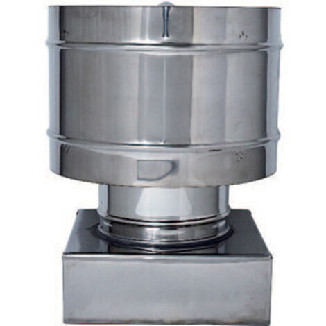 C FUMAIOLO A BOTTE INOX QUADRO INOX 32X32CM- 1,0 pz