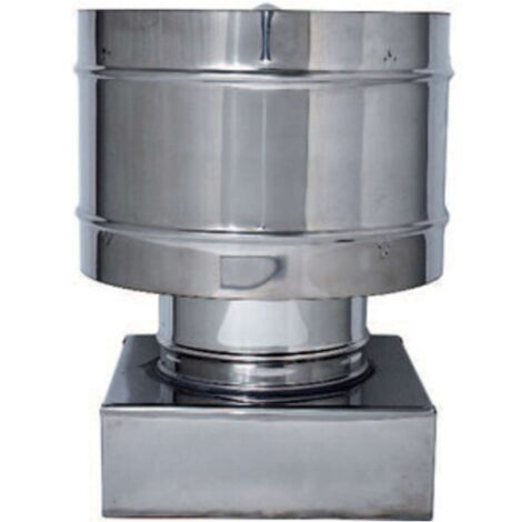 C FUMAIOLO A BOTTE INOX QUADRO INOX 37X37CM