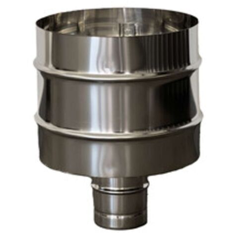C FUMAIOLO A BOTTE INOX TONDO INOX D 15CM