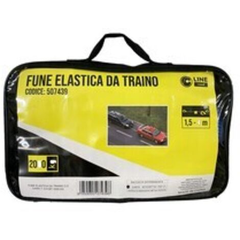 C FUNE ELASTICA DA TRAINO C/2 GANCI 1.5/4 M 2000KG