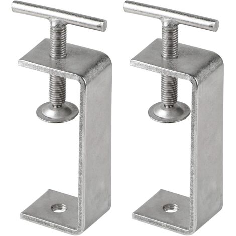 C-Klemme – 53–93 mm – Edelstahl – 2 Stück – Modern