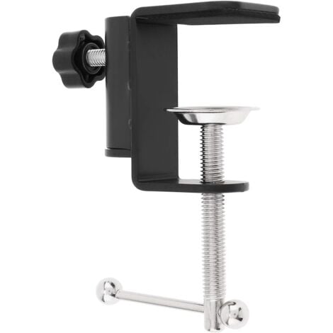 OSQI C-Klemme – Montagezubehör – robuste Schreibtischklemme – für Bürotisch – für Monitorständer – Arbeitsplatz (2 Stück)