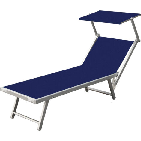 C LETTINO IN ALLUMINIO PLAYA C/PARASOLE BLU- 2,0 pz