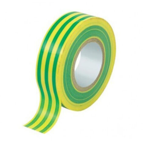 C NASTRO ISOLANTE PVC 25MTX19MM GIALLO/VERDE- 10,0 pz