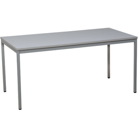 C+P 4-Fuß-Tisch als Mehrzwecktisch, 750x1600x800mm, 7035/Dekor Lichtgrau