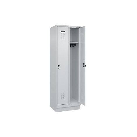 C+P  Armadietto Evolo PLUS  2 scomparti  grigio chiaro  largh