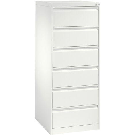 C+P, Armoire à fiches ACURADO, 2 rangées, 6 tiroirs, blanc