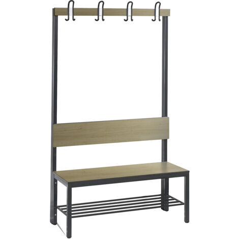 C+P, Banc de vestiaire COMFORT simple face, stratifié HPL,