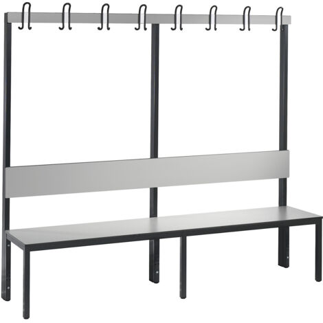 C+P, Banc de vestiaire COMFORT simple face, stratifié HPL,