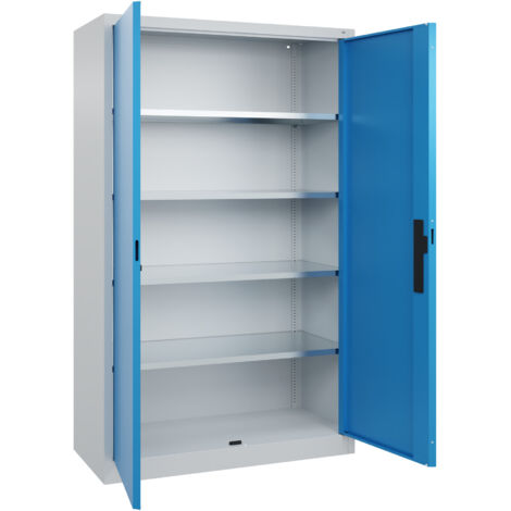 C+P Flügeltürenschrank Serie 89, 1950x1200x500mm, 7035/5012