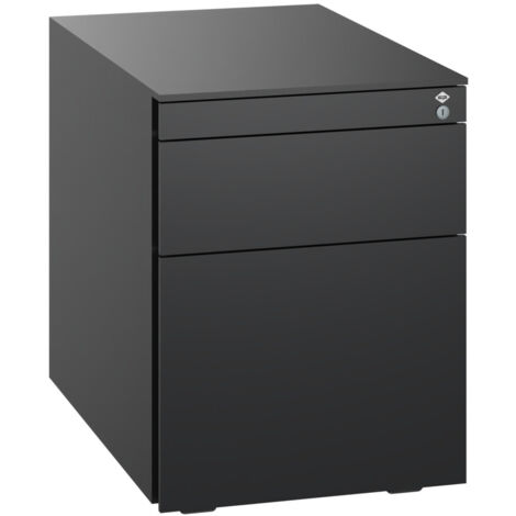 C+P Stahl-Rollcontainer, 563x430x581mm, 9005/9005