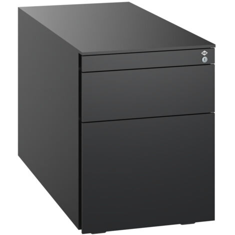 C+P Stahl-Rollcontainer, 563x430x781mm, 9005/9005